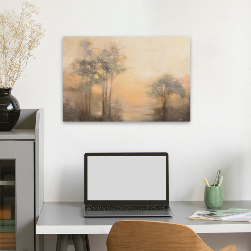 Humeur d'automne - Art d'automne brun et gris, H 16 po x l 24 po