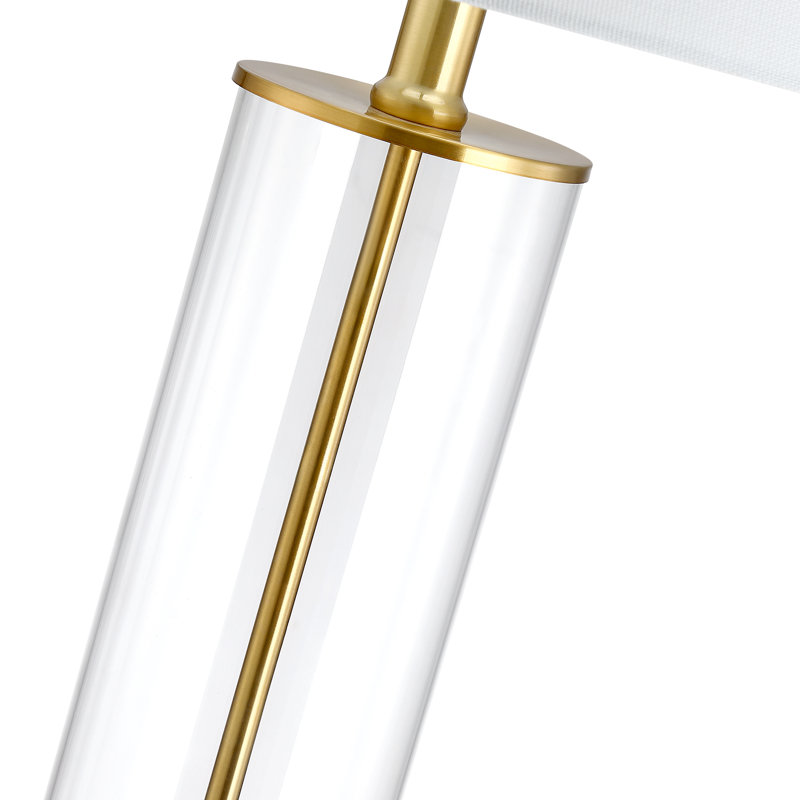 Ensemble de 2 lampes de table USB avec abat-jour blancs et port de type C