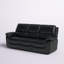 Canapé inclinable en cuir véritable avec accoudoirs coussinés de 88,5 po d'Igipa-1555705848