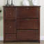Banc de rangement pour chaussures en bois massif brun noisette-1437407823