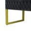 Console 66,9 po avec poignées et pieds en métal, meuble télé moderne, armoire de rangement à 2 portes avec tiroirs-932131390