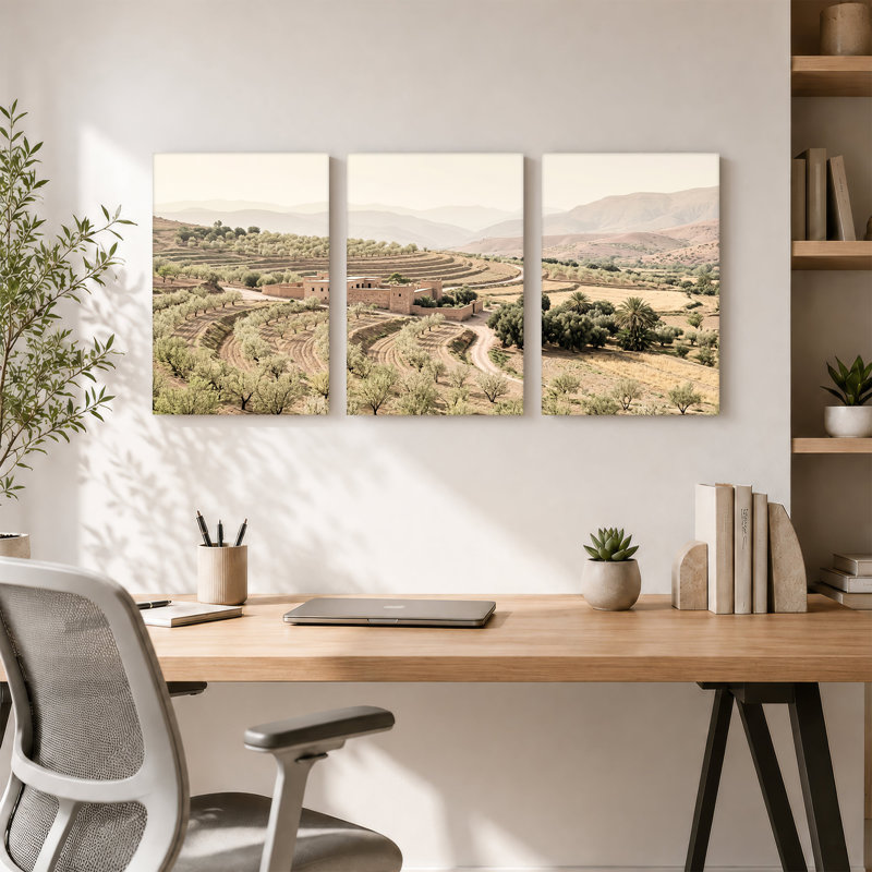 Art mural sur toile en terrasses, 30"H x 20"W x 3pcs