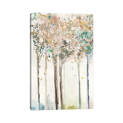 Golden Trees II by Allison Pearce - Wrapped Canvas Painting