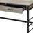 Disho  Light Weathered Oak & Black Finish Writing Desk W/USB