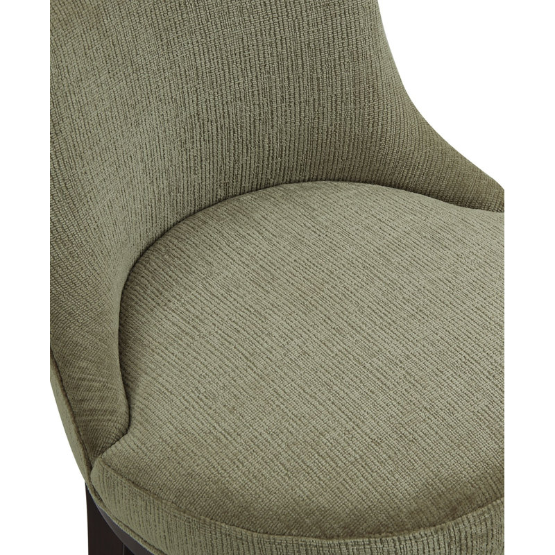 Tabouret de comptoir rembourré Lucia, Vert feuille, Tabouret de comptoir (hauteur d'assise 26,4 po), 2