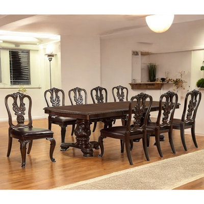 Arathi Extendable Double Pedestal Dining Set