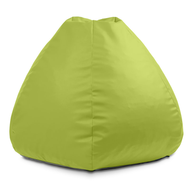Fauteuil à billes Jaxx Gumdrop de qualité commerciale pour environnement éducatif, grand format - vinyle de qualité supérieure - vert