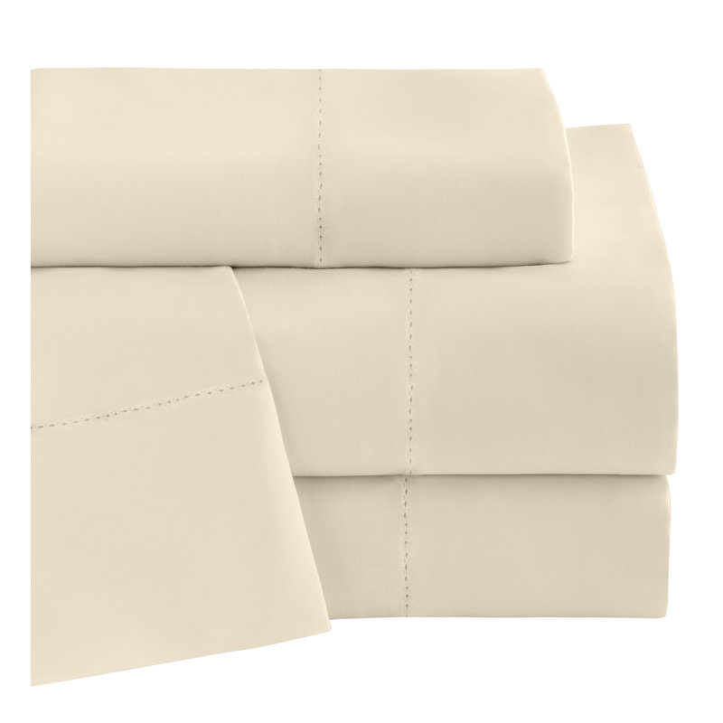 Ensemble de literie en rayonne, Chanvre, Ensemble de draps pour très grand lit avec 2 taie