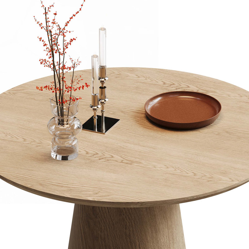 Wooden circular dining table, Wood