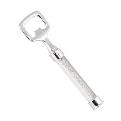 Sparkles Home Vetrina | Crystal-Filled Glass & Stainless Steel Bottle Opener | Rust Resistant Gift