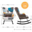 Marita Solid Wood Rocking Chair-2042196590