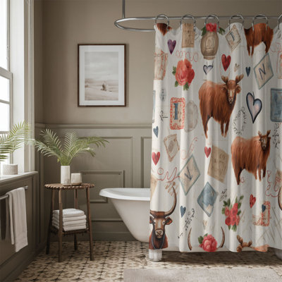Cow Love - Rideau de douche Premium