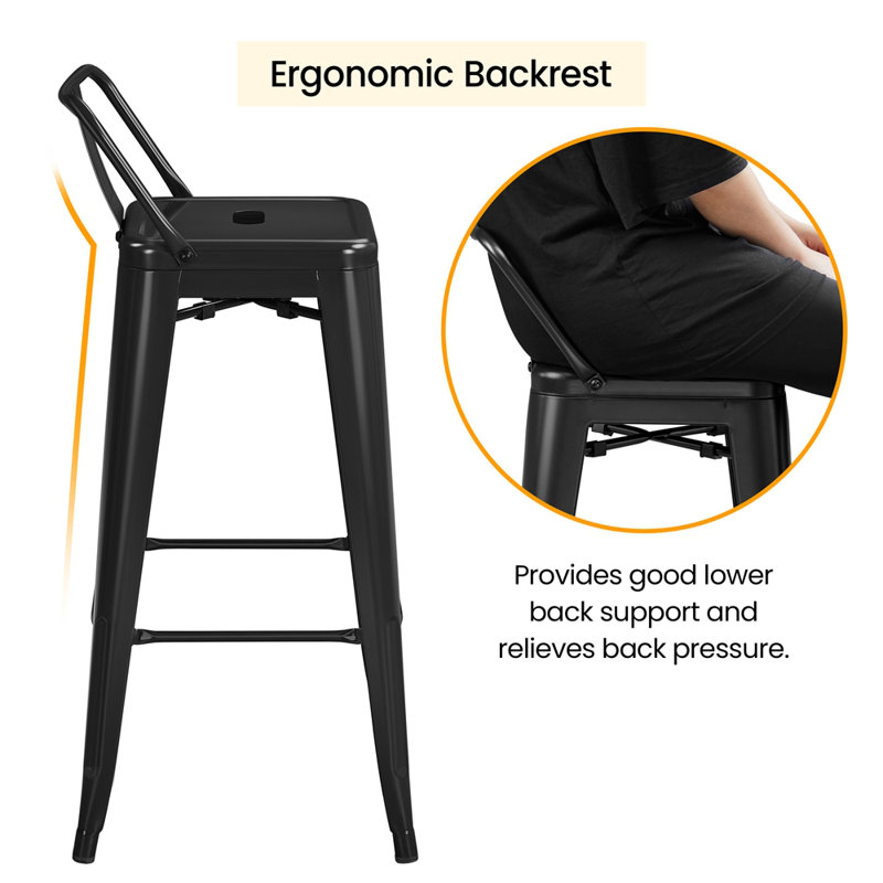 Stockard Metal Bar Stools, Bar Stool (30” Seat Height)