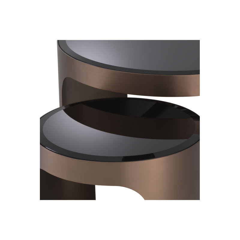 Piemonte Glass Top Nesting Tables