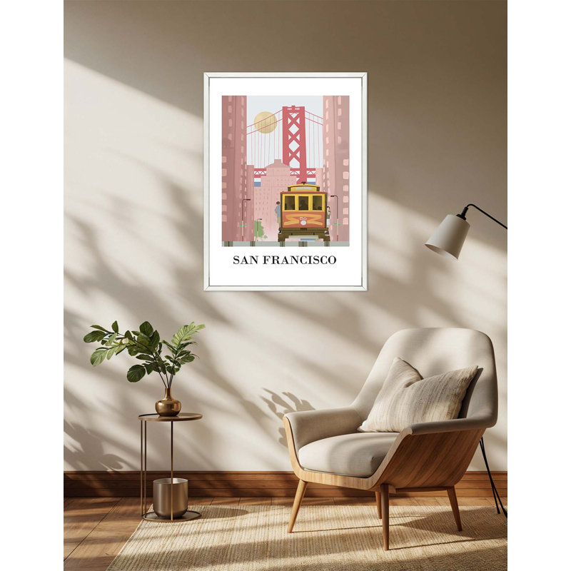 San Francisco Travel Poster 223 - Framed, Small
