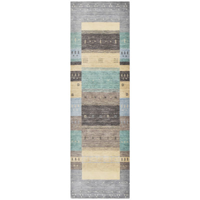 Handmade Wool Striped Area Rug