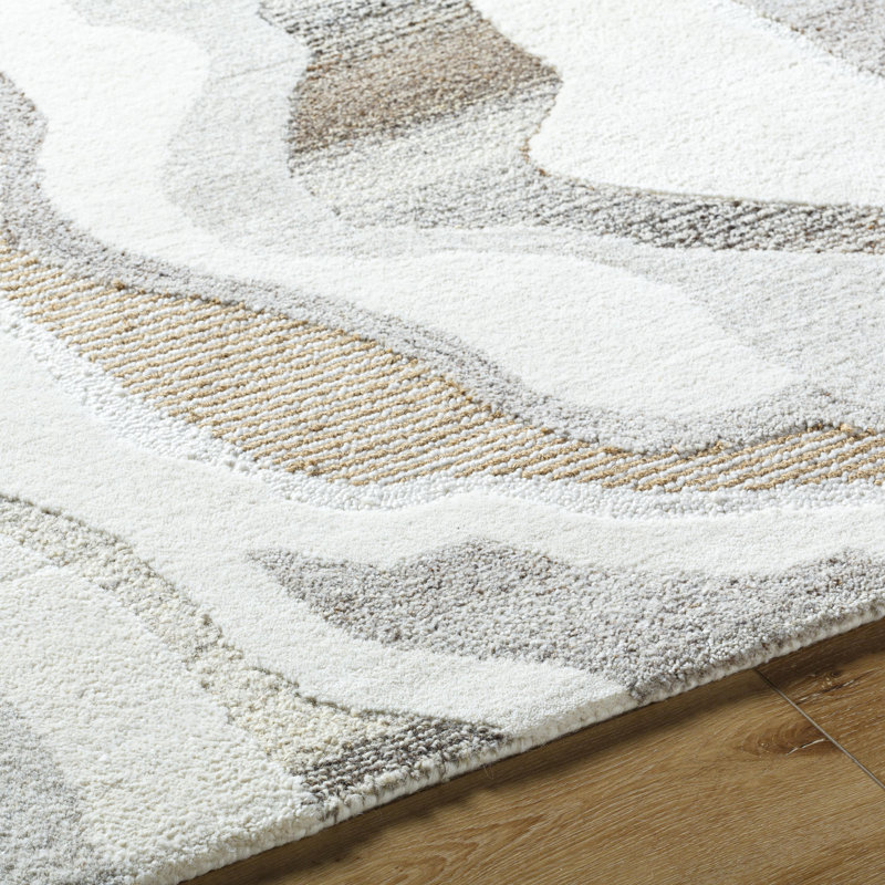 Richland Hand Tufted Camouflage Area Rug, Rectangle 8' x 10'