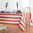 Cabana Stripe - 100% Pure Linen Tablecloth-88683931-88683924