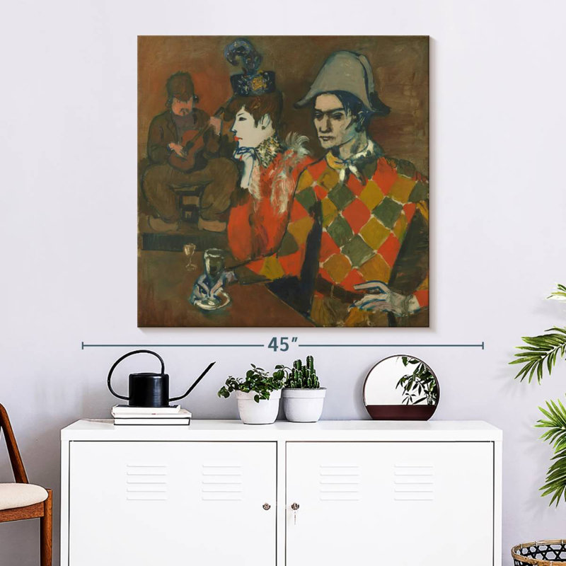 Leisha At The Lapin Agile, 33" H x 33" W