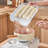 4-Layer Food Storage Containers,Plastic Cookie Containers,Stackable Cookie Carrier, Dumpling Storage Box,Food Containers With Lids Airtight