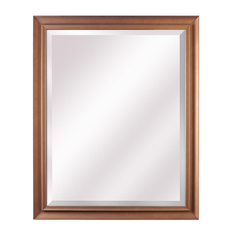 Willhoite Polystyrene Rectangle Mirror, Gold