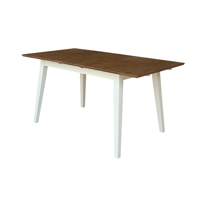 Montana Solid Wood Butterfly Extension Dining Table, Hickory, Shell