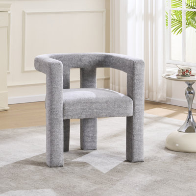 Modern Geometric Upholstered Multifunctional Accent Chair