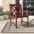 Aleha Eucalyptus Solid Wood Outdoor Dining Armchair
