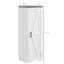 Armoire blanche pour le salon avec tablette réglable - Rangement tendance pour ajouter du style à votre