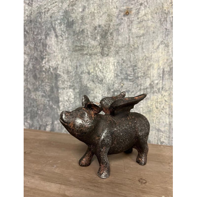 Cast Iron Flying Pig