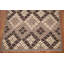 Tapis oriental brun à motif géométrique kilim 3 x 5
