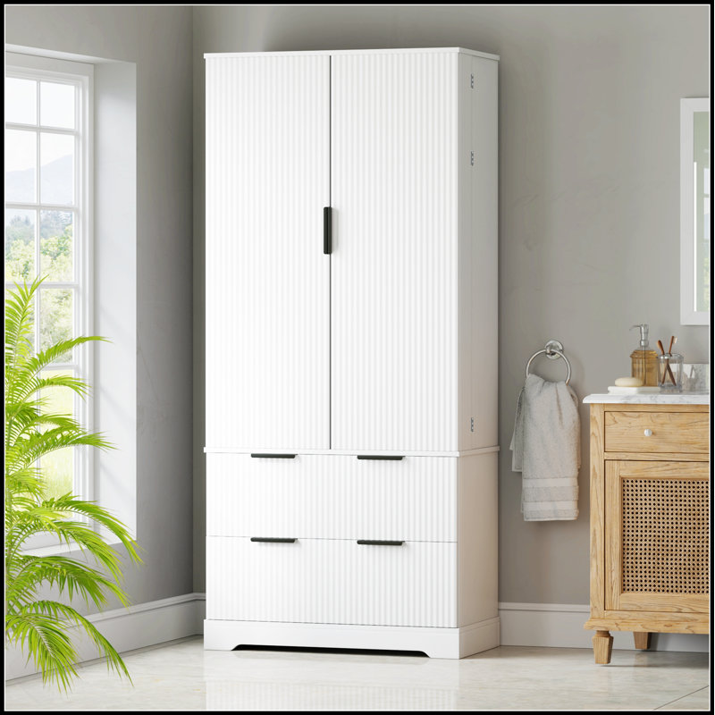 Garde-manger cannelé moderne de 72 pouces avec 2 grands tiroirs et un support à épices à 8 portes, organisateur de rangement autoportant pour plusieurs pièces