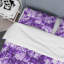 Ensemble de housse de couette en microfibre mauve 3 pièces