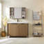 Armoires à pharmacie peu encombrantes, rangement miroir en bois 39,4 po, salle de bain moderne
