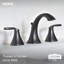 Ensemble de garniture de robinet de salle de bain à deux poignées à deux poignées Moen Voss, valve incluse-117500917