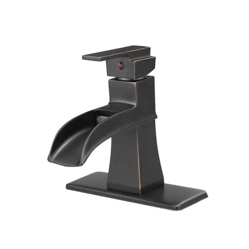 Waterfall Single-Hole Single-Handle Bathroom Faucet, Venetian Bronze
