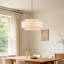 Lustre tambour moderne à 4 lumières avec abat-jour en lin-1001298141
