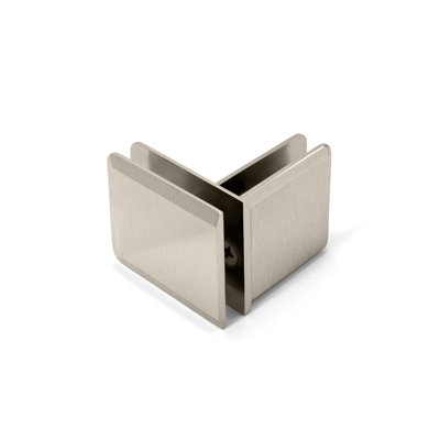 Pince de traverse pivotante biseautée à 90 degrés FHC BPT90BN - Nickel brossé
