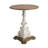 Antique White Round Side Table-1344862477