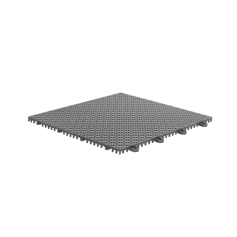Carreaux de sol intérieur / extérieur à verrouillage Quix Tile, Chrome poli