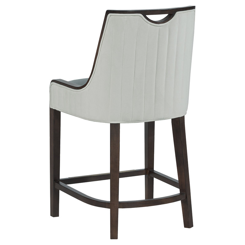 Anthony Upholstered Stool, Espresso, Putty (3152 65)