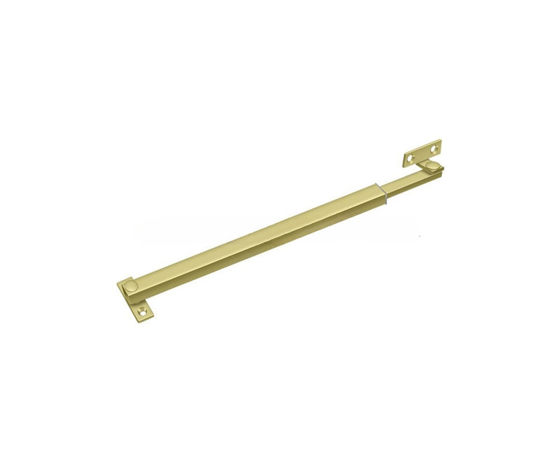 219C07AB19C145A0A3D147F9FBC10784 12" Friction Casement Adjuster; Bright Brass Finish, Polished Brass