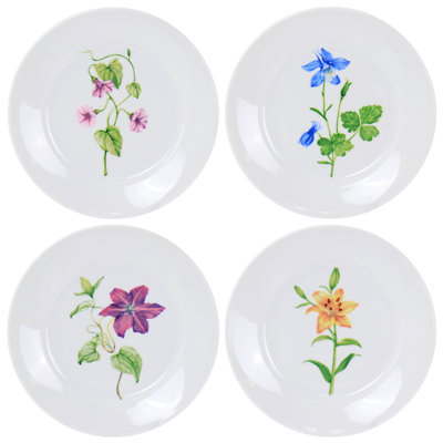 Botanical Garden Ceramic Dessert Plates
