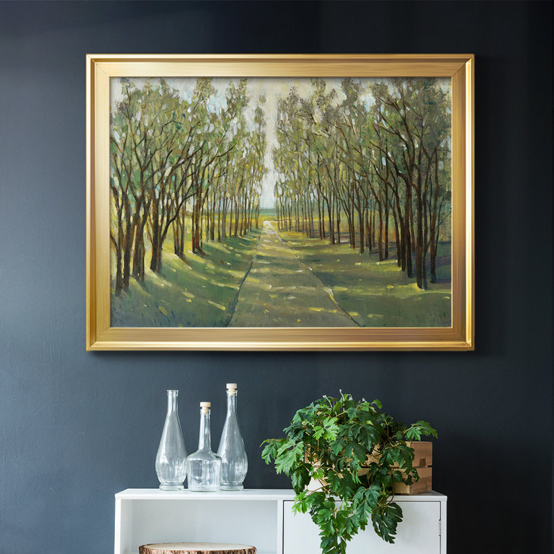 " Forest Path ", Gold, 26" H x 38" W x 1.5" D