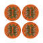 Leopard Seeing Double Pebble 16" Vinyl Placemat-117392986