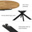 Ensemble de table de salle à manger extensible de 43 à 59 po, table de cuisine moderne 7 pièces avec 6 chaises de salle à manger rembourrées -1270875243