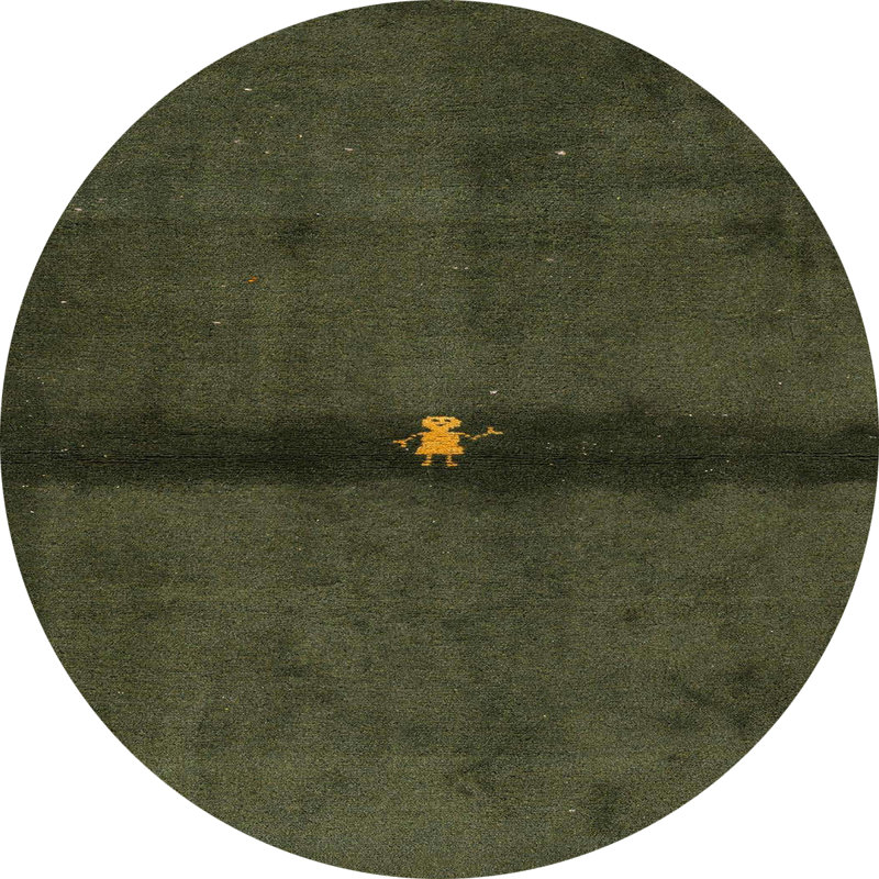 Tapis abstrait moderne 4708, Rond 5 pi