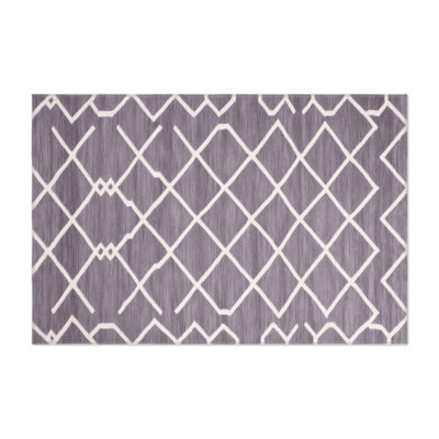 Tapis intérieur et extérieur rose Trellis