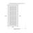SARTODOORS Quadro Frosted Glass Paneled Wood Sliding Closet Brown Door ...