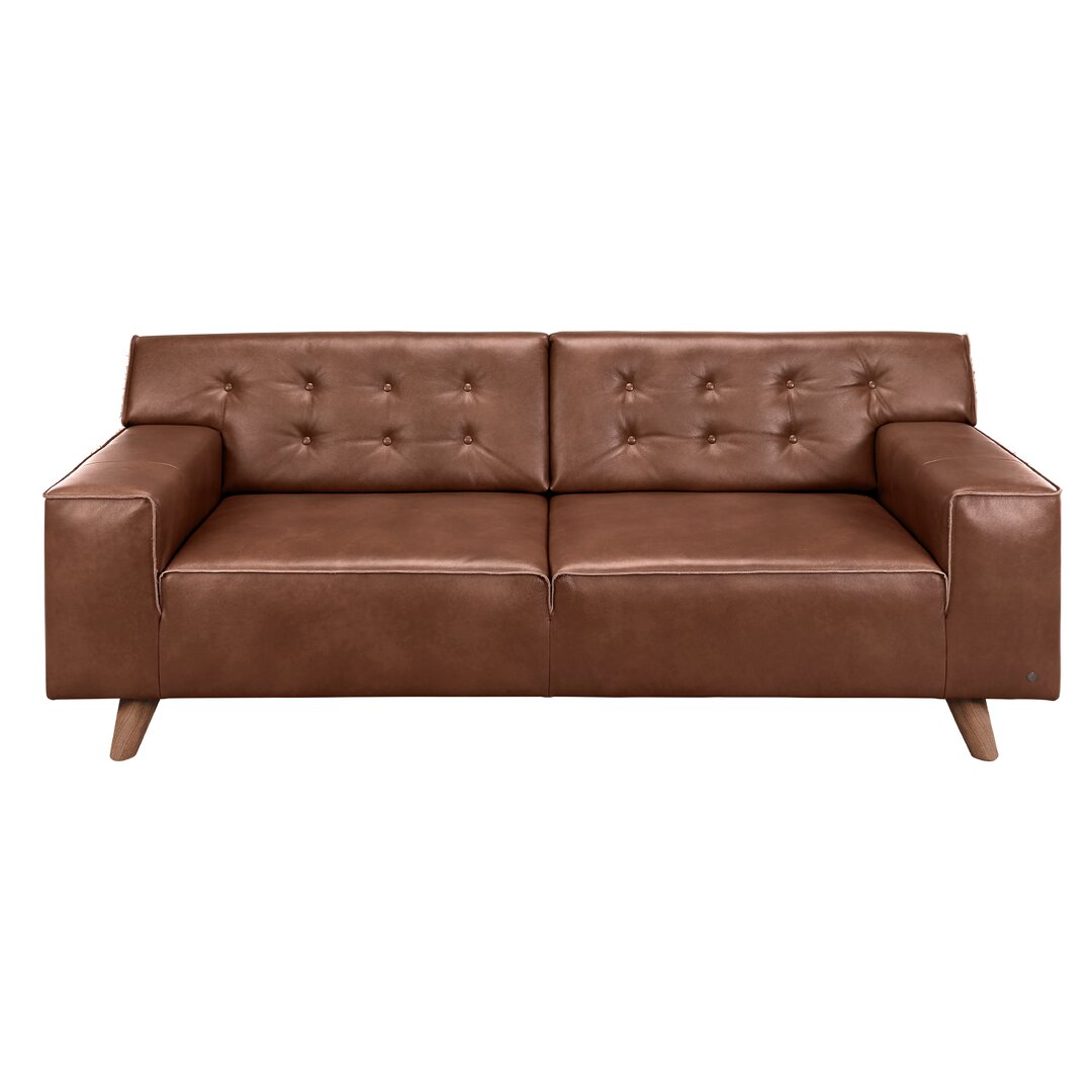 Zweiersofa Nordic Chic Sofa aus Echtleder